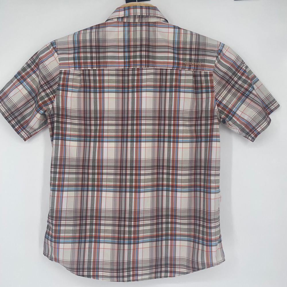 Marmot Shirt Large Short Sleeve Button‎ Up Mens Lightweight Outdoors 100% Poly - Picture 9 of 9